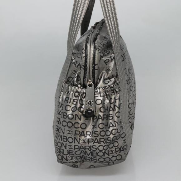 CHANEL Unlimited Tote Bag Nylon Silver CC Auth BA586 - Picture 3 of 16